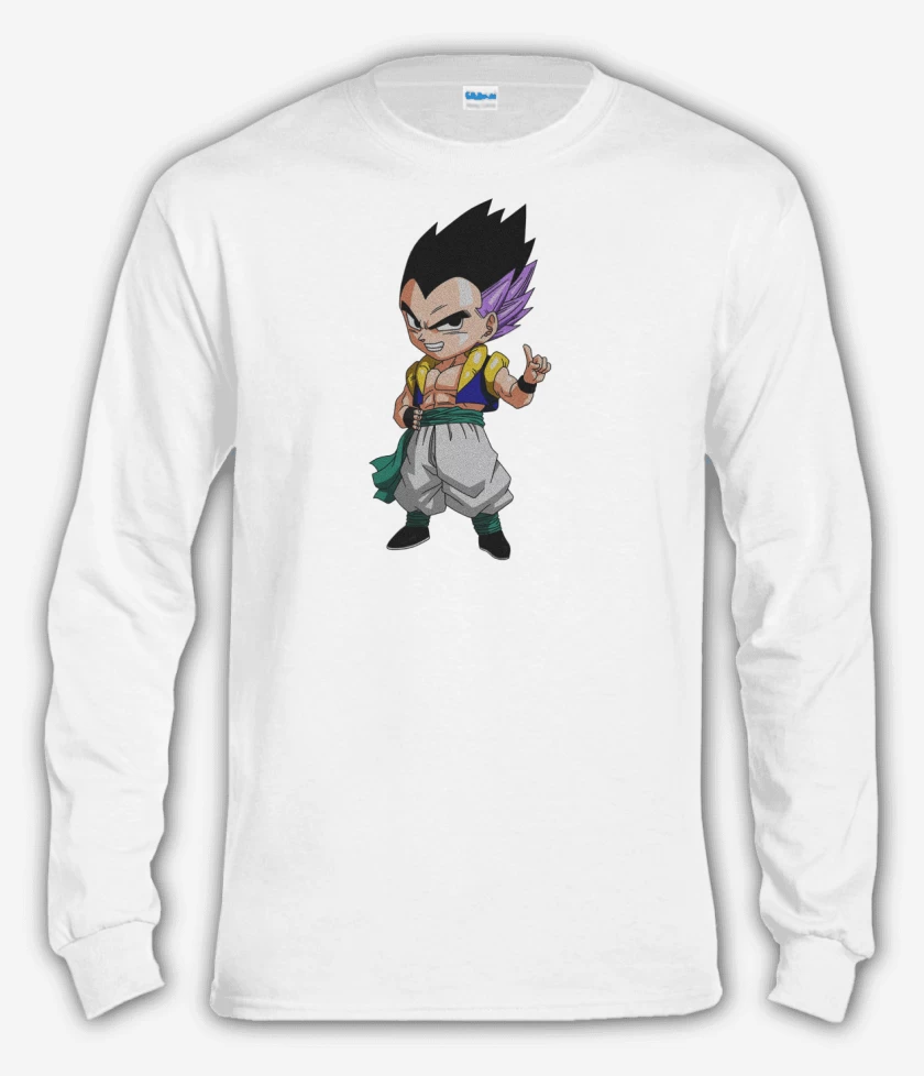 Polera manga larga Blanco de Gotenks 