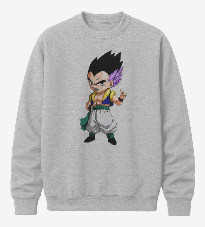 Poleron polo Gris Melange de Gotenks 
