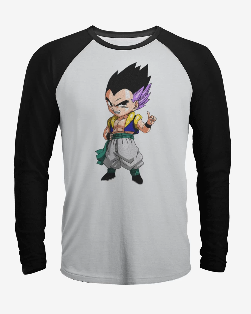 Polera Raglan Blanco / Negro de Gotenks 