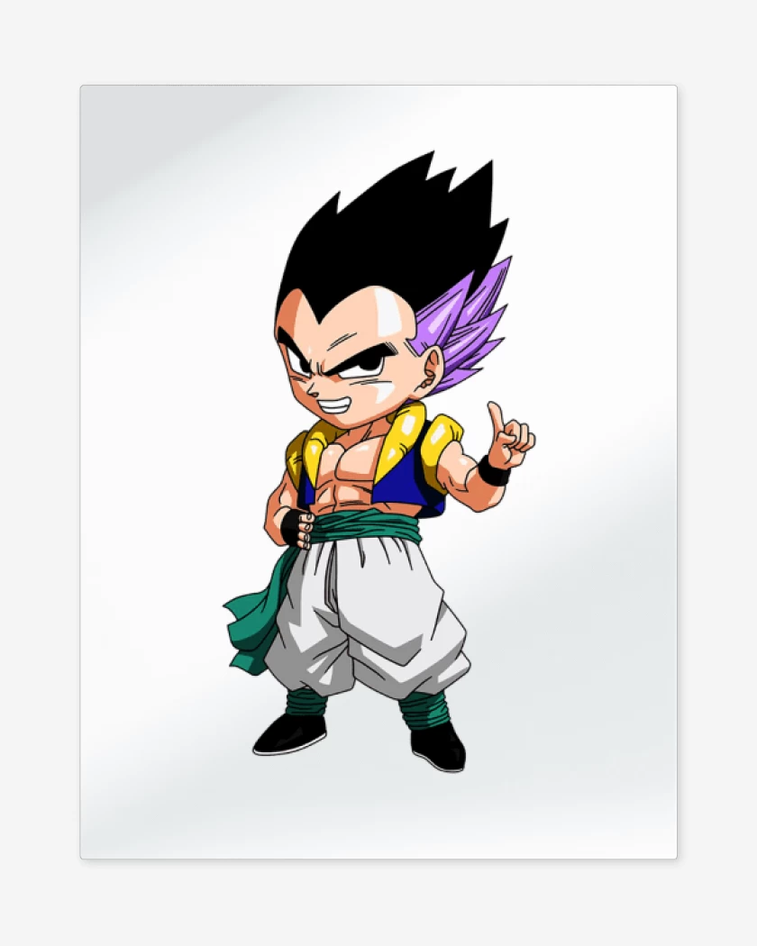 Print metalico Blanco de Gotenks 