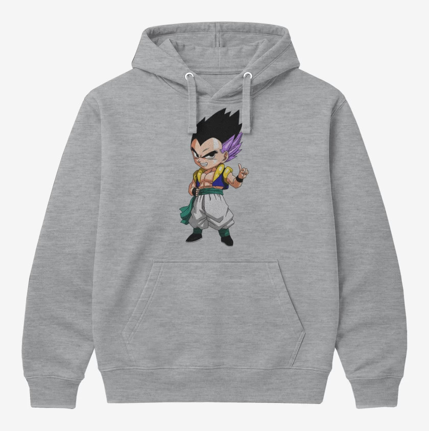 Polerón Canguro Gris Melange de Gotenks 