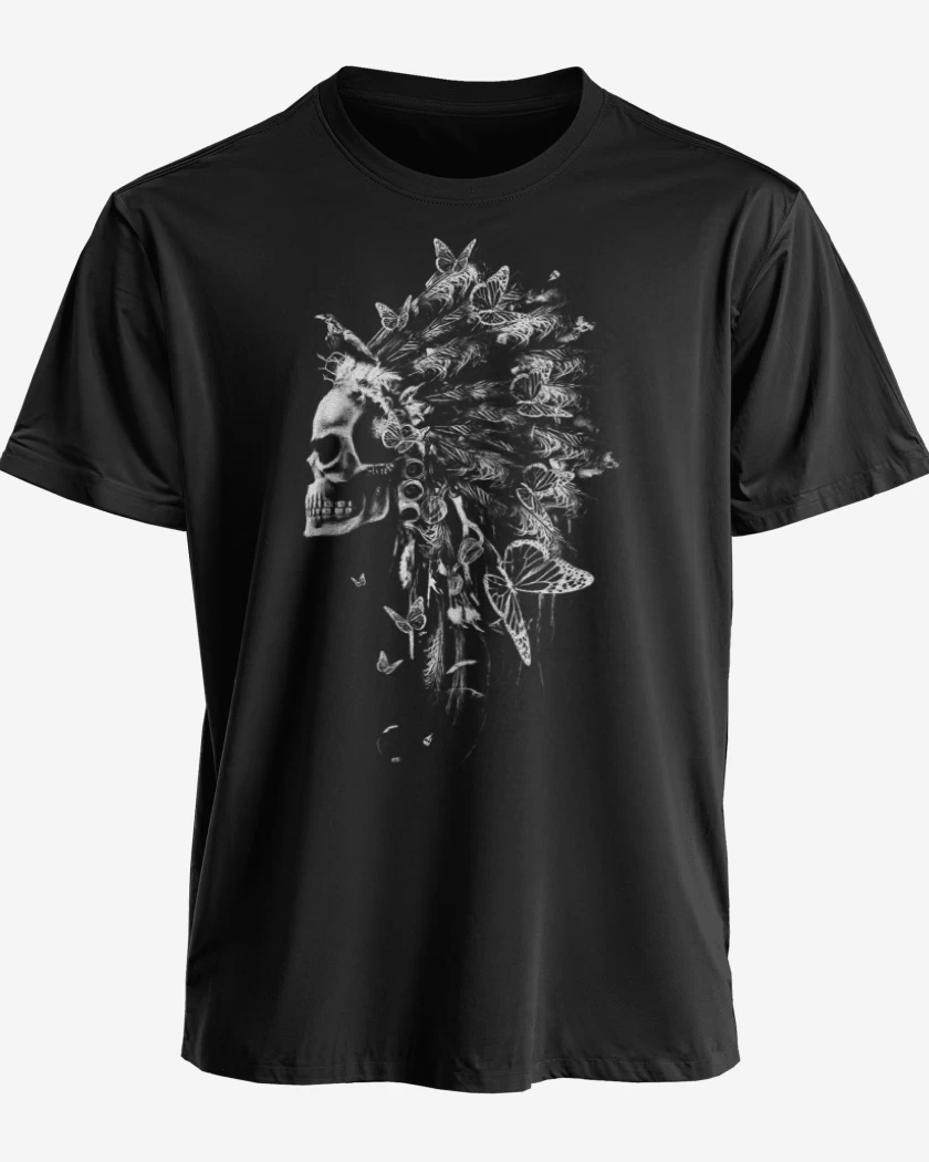 Polera premium Negro de Indian Skull 