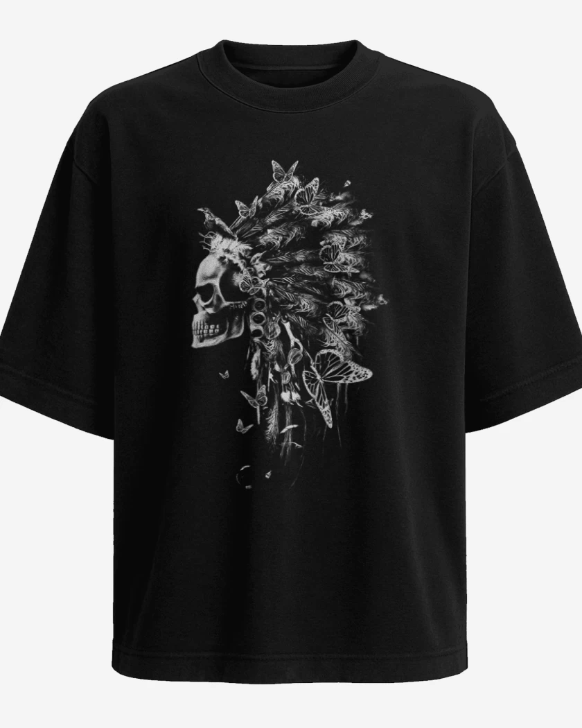 Polera Oversize Indian Skull 