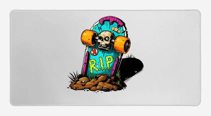 Mouse pad Gamer Blanco de Rip skate