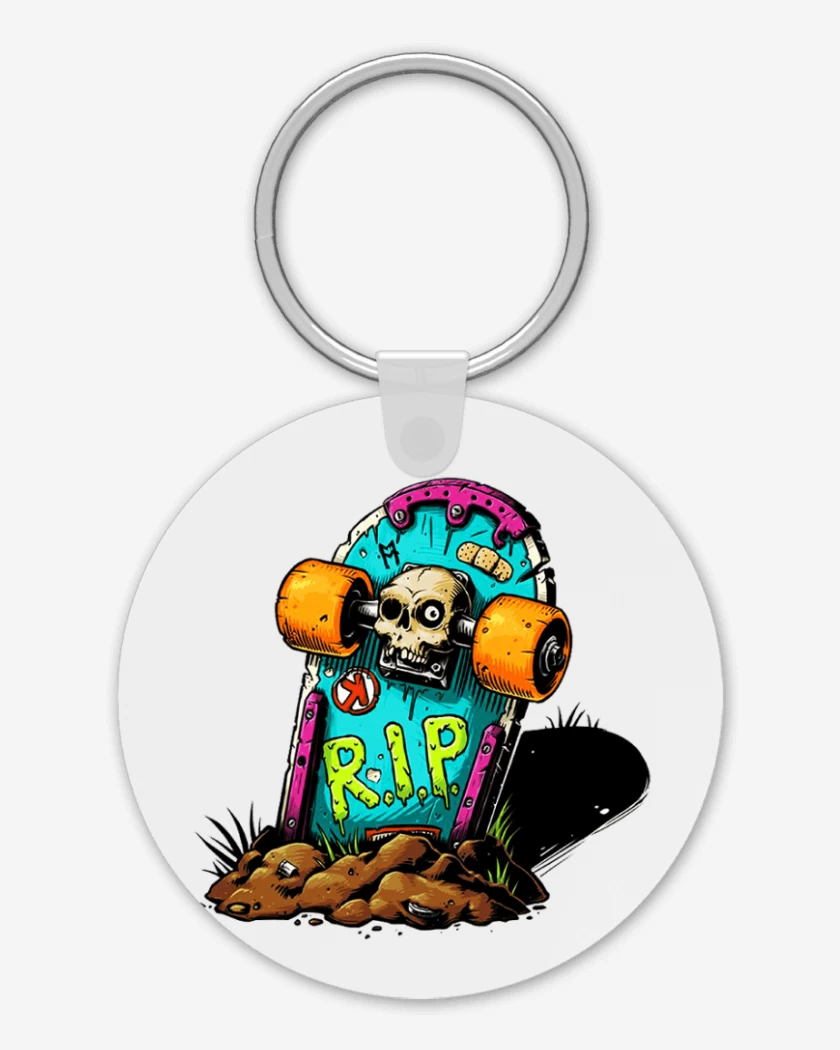 Llavero Blanco de Rip skate