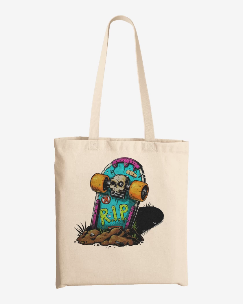 Totebag Blanco de Rip skate