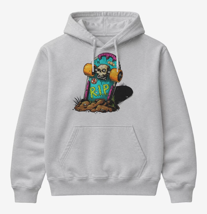 Poleron Canguro básico Gris Melange de Rip skate