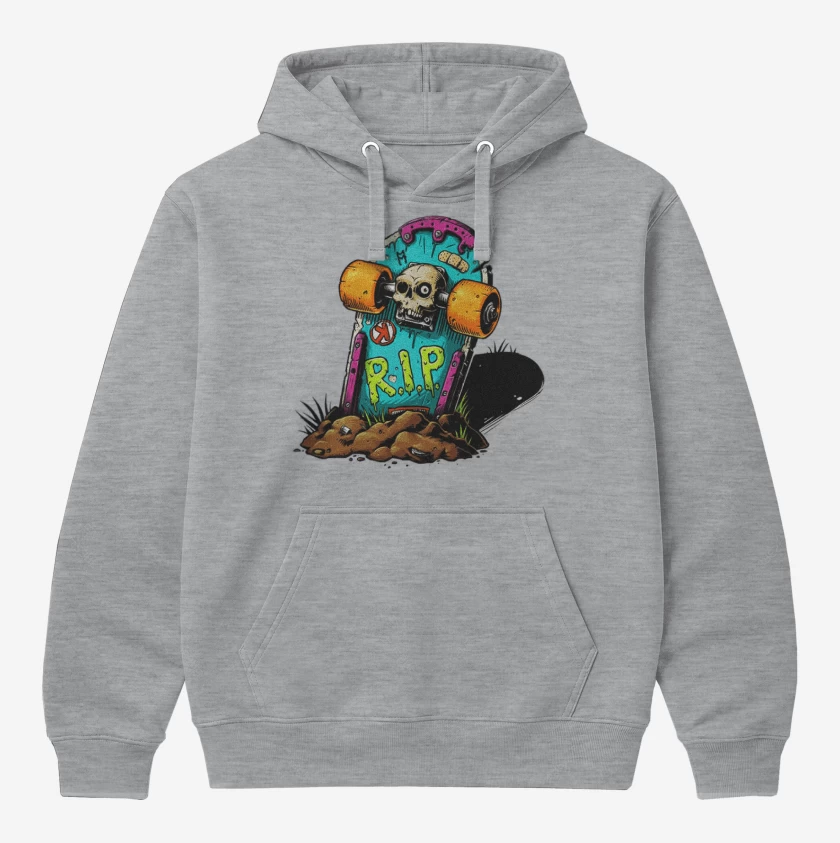 Polerón Canguro Gris Melange de Rip skate