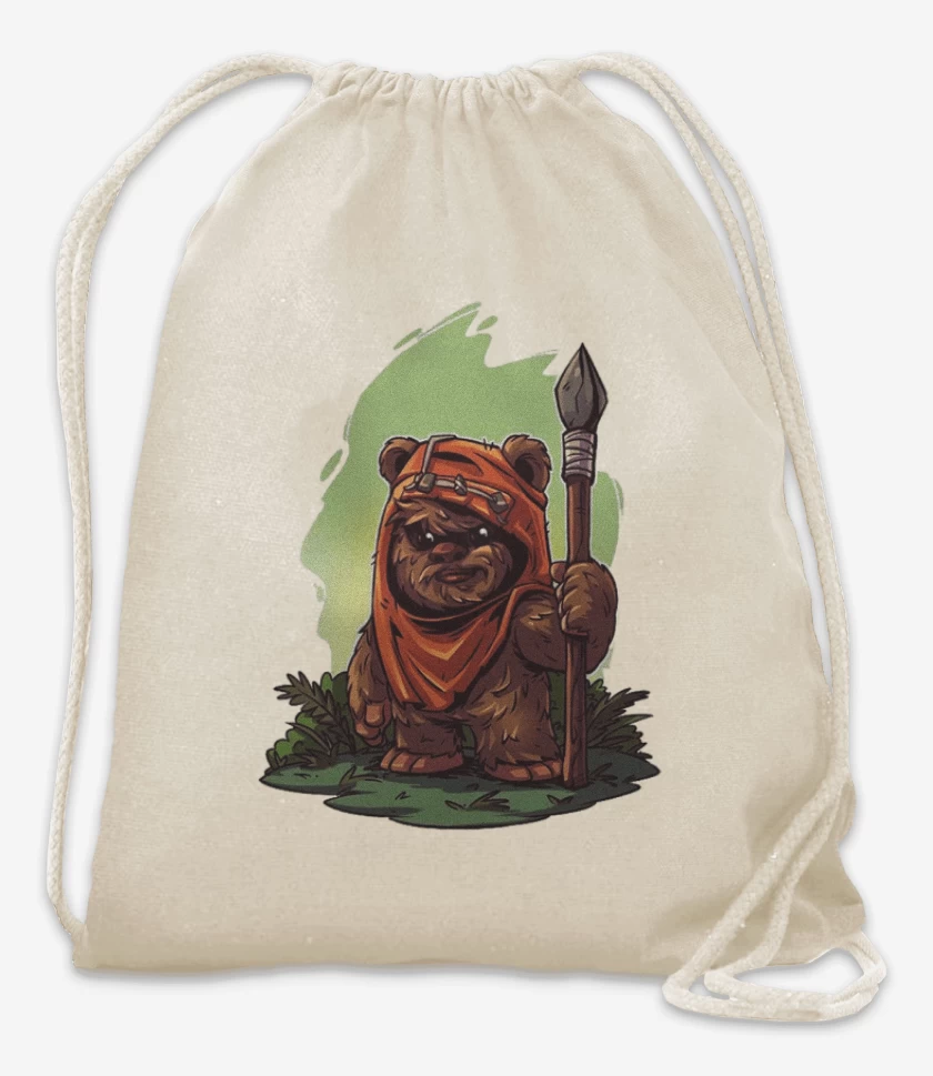 Mochila Blanco de Chibi Ewok