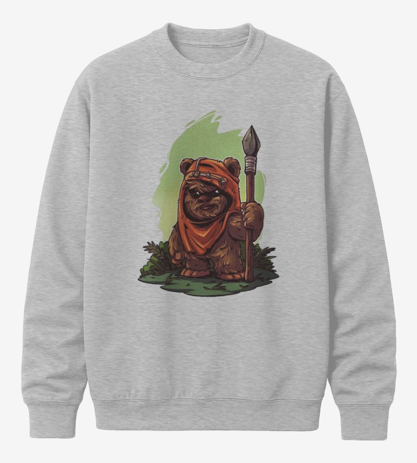 Poleron polo Gris Melange de Chibi Ewok