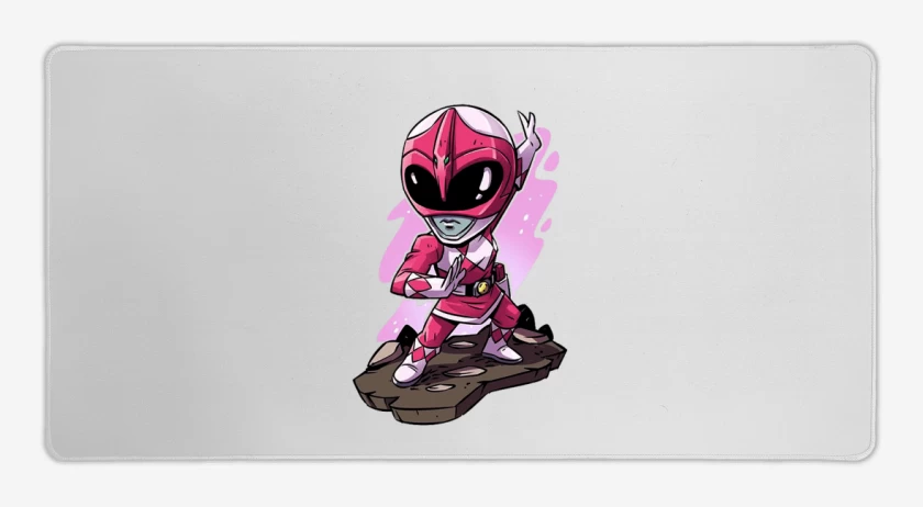 Mouse pad Gamer Blanco de Pink ranger
