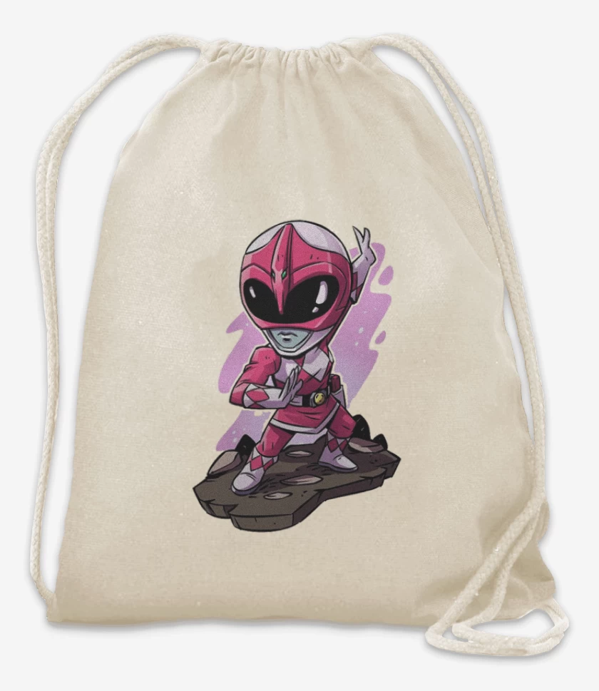 Mochila Blanco de Pink ranger