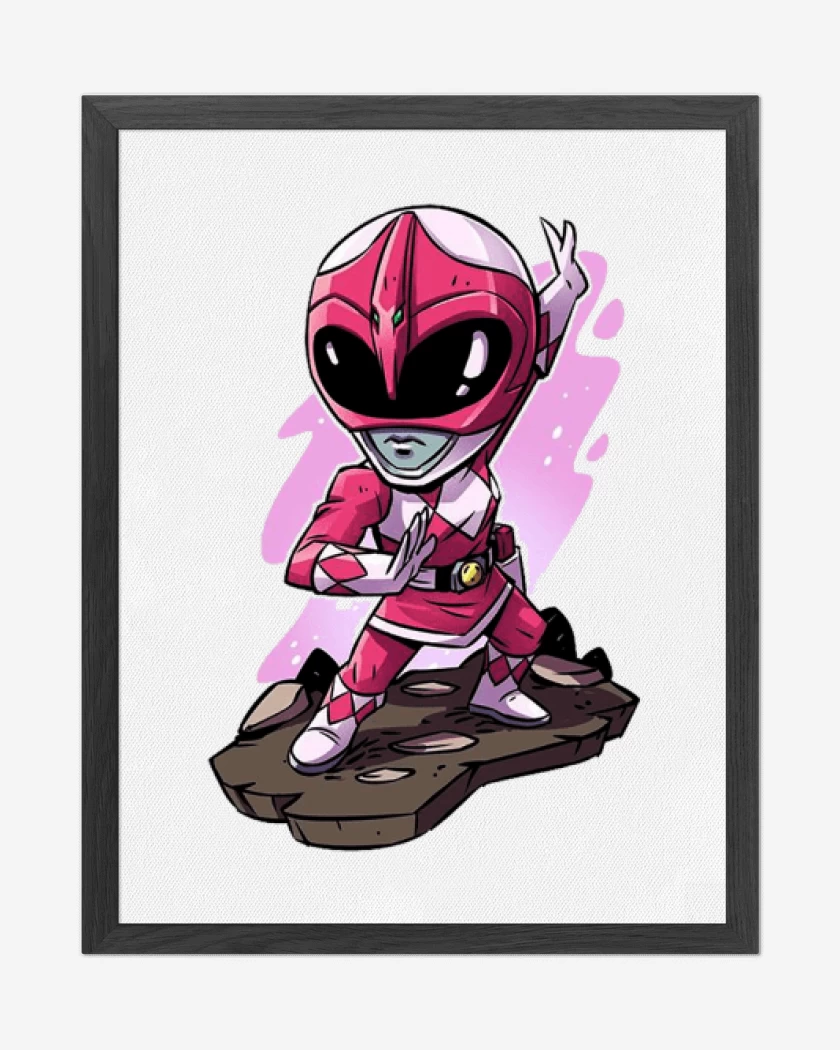 Cuadro decorativo Blanco de Pink ranger