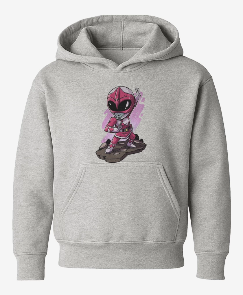 Poleron de niño Gris Melange de Pink ranger