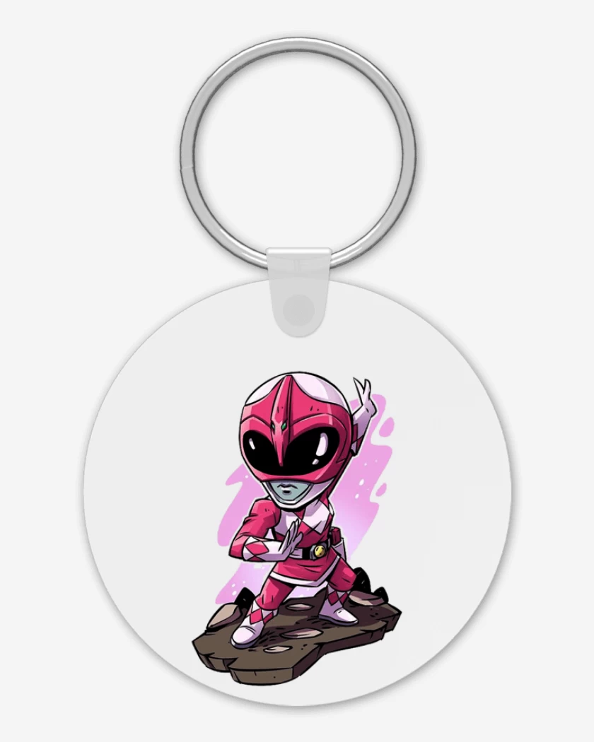 Llavero Blanco de Pink ranger