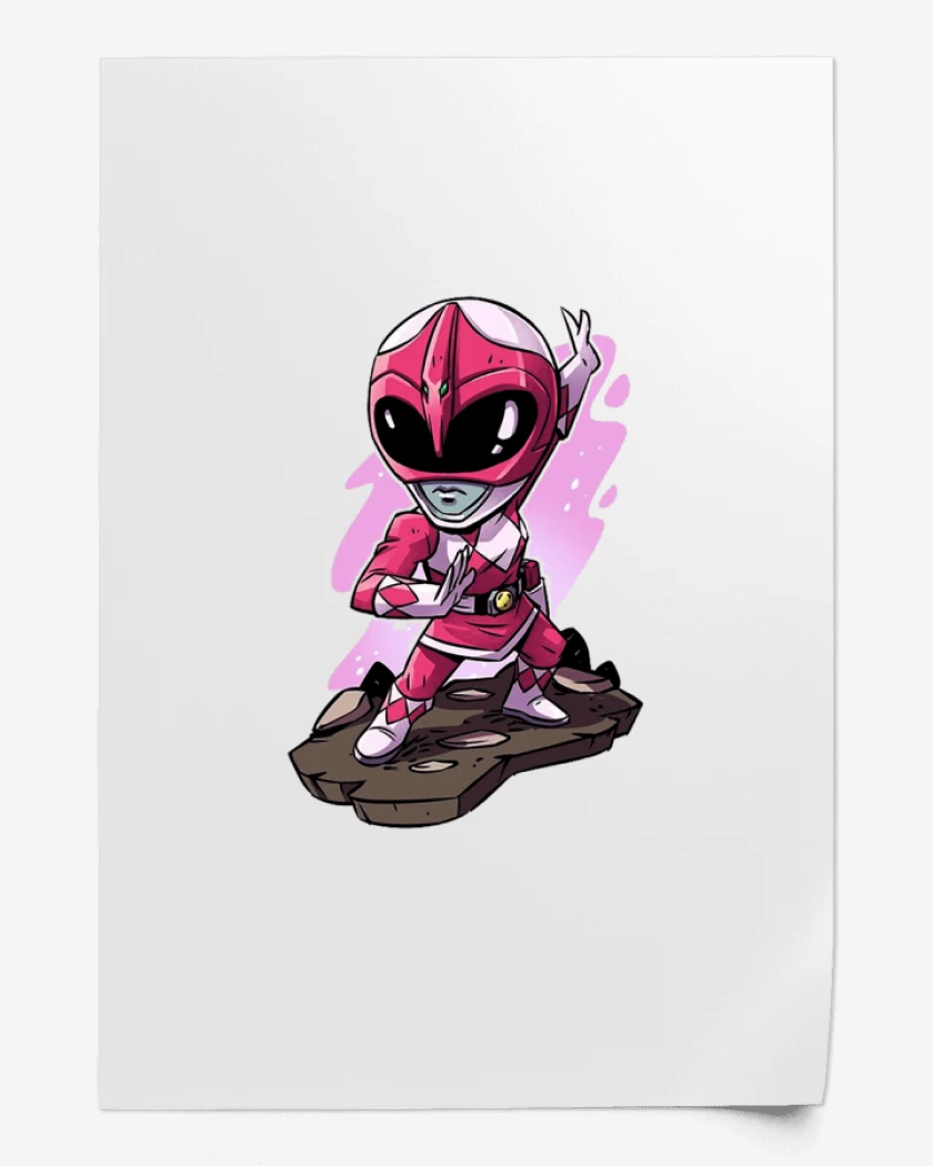 Print Blanco de Pink ranger