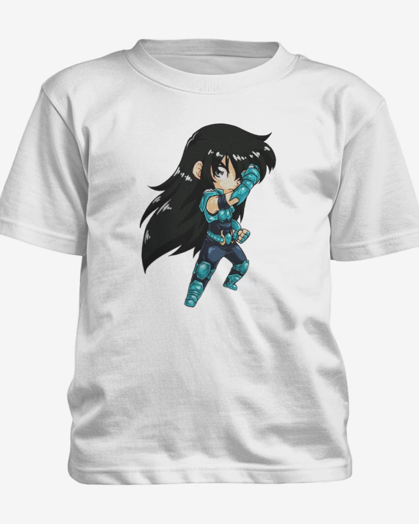 Polera de niño Blanco de Shiryu Full color