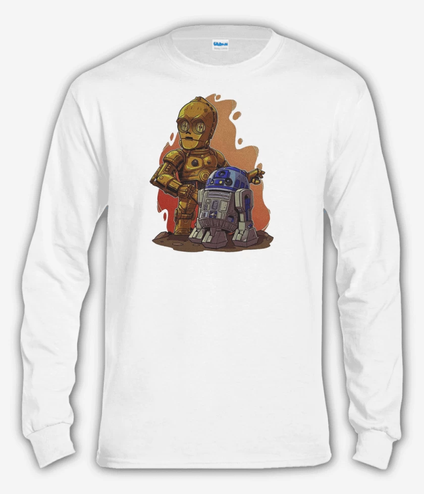 Polera manga larga Blanco de Tripio y arturito