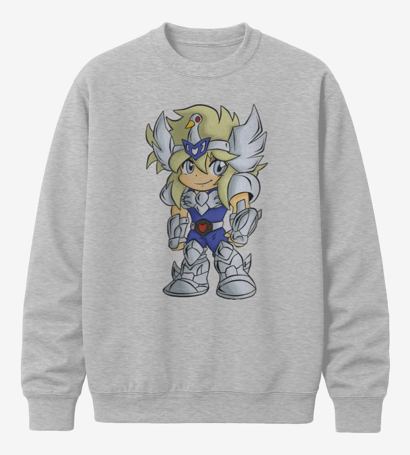Poleron polo Gris Melange de Hyoga 3