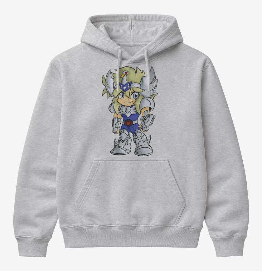 Poleron Canguro básico Gris Melange de Hyoga 3