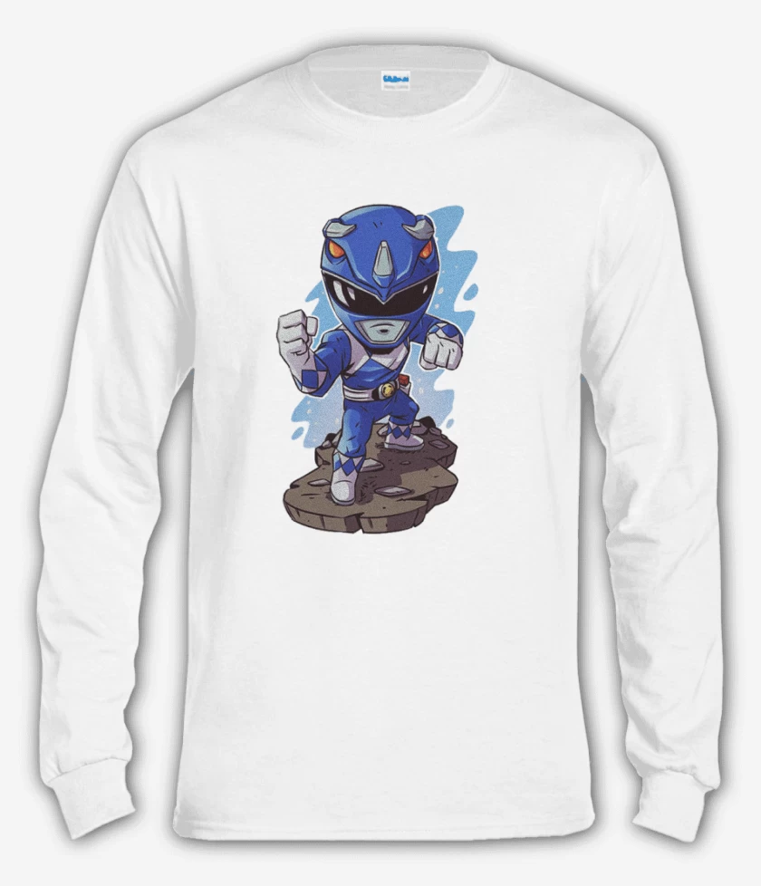 Polera manga larga Blanco de Ranger blue