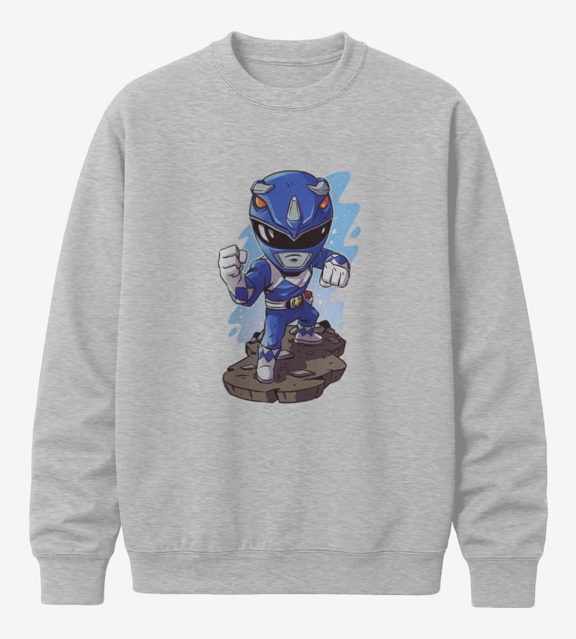 Poleron polo Gris Melange de Ranger blue