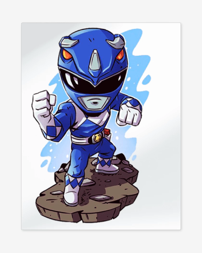 Print metalico Blanco de Ranger blue