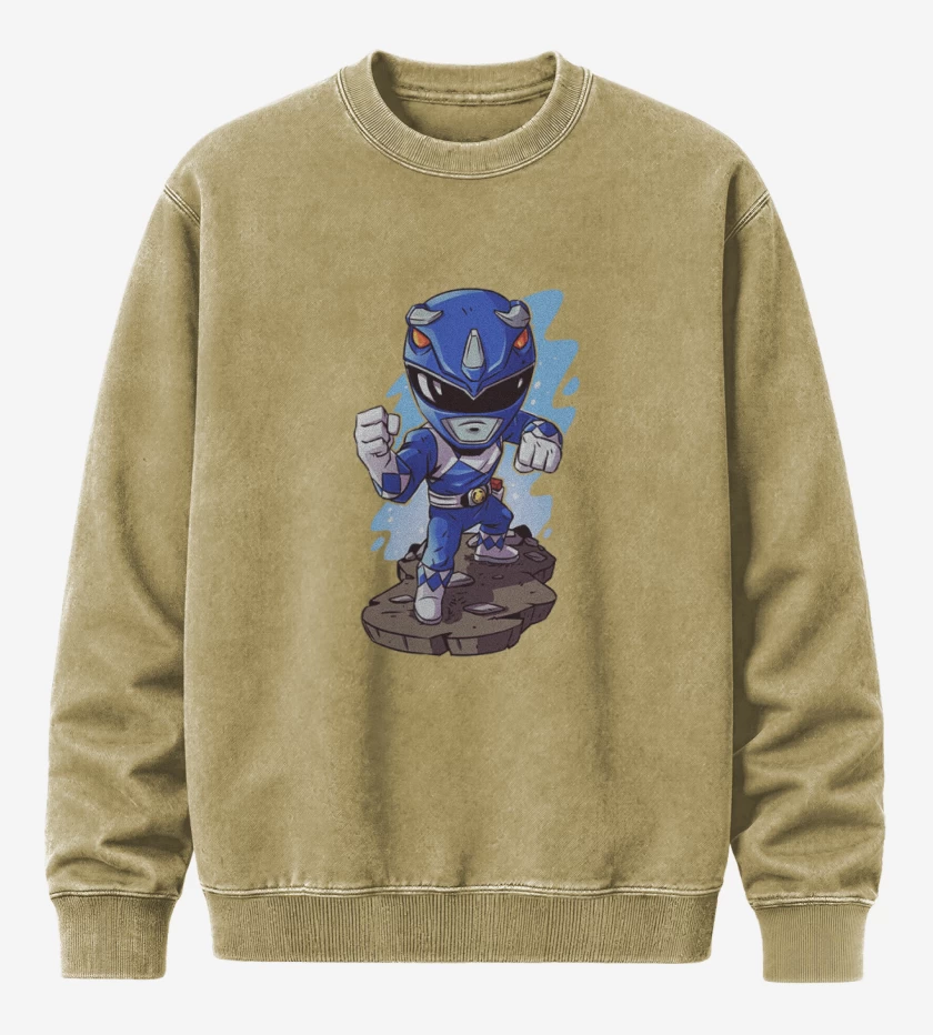 Poleron Polo Acid Wash Beige de Ranger blue
