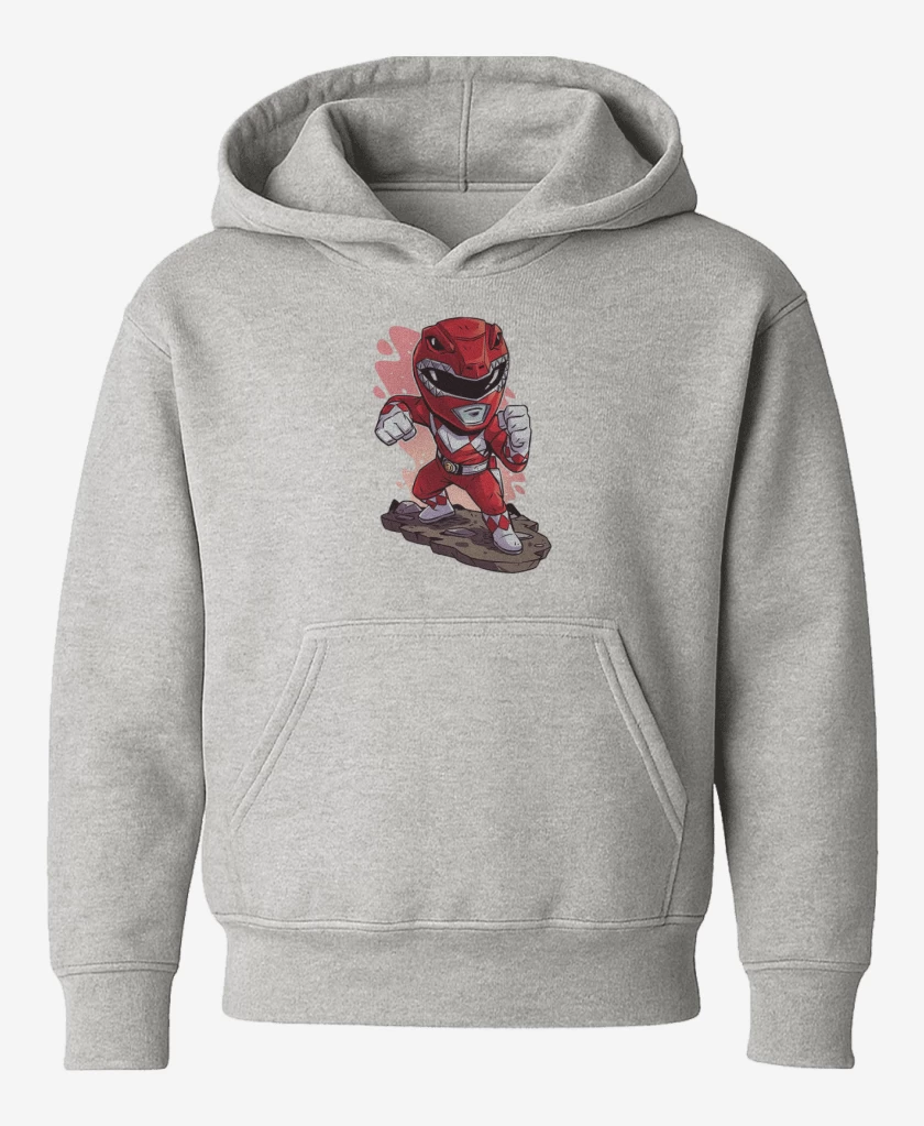 Poleron de niño Gris Melange de Chibi red ranger