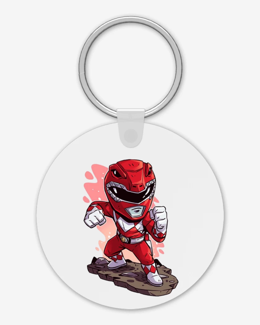 Llavero Blanco de Chibi red ranger