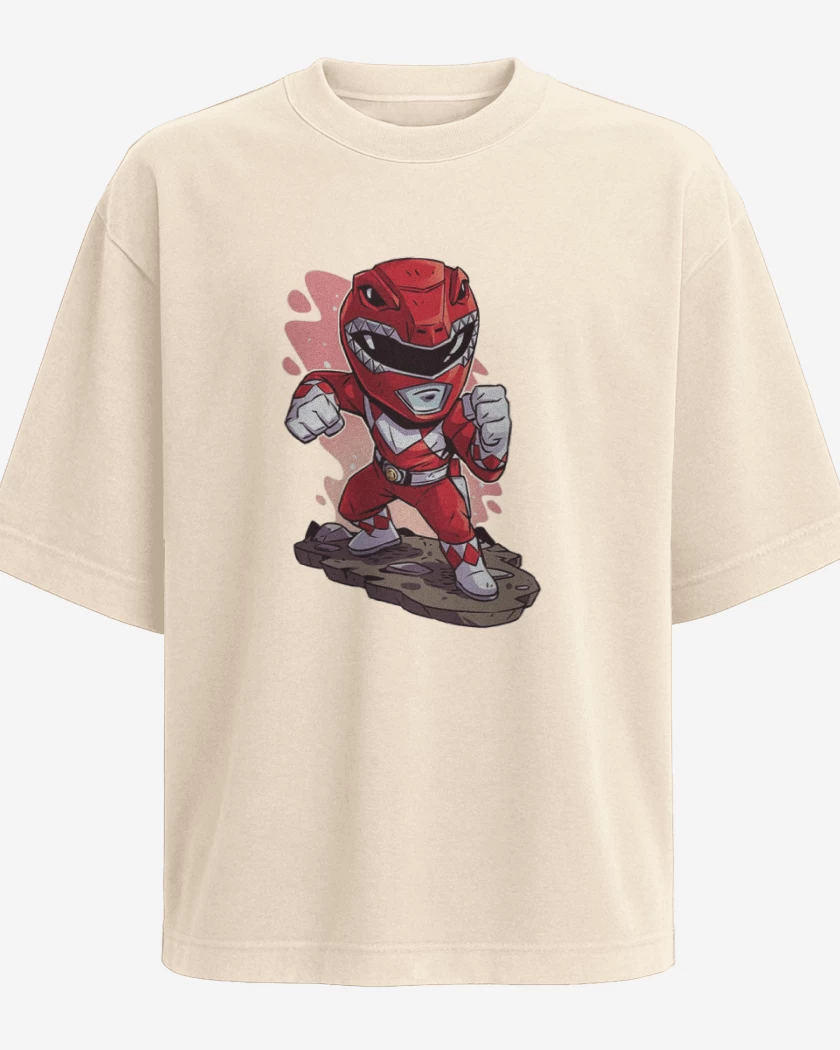 Polera Oversize Chibi red ranger
