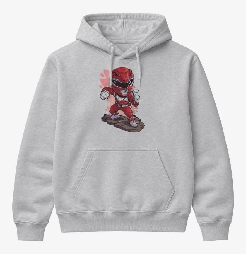 Poleron Canguro básico Gris Melange de Chibi red ranger