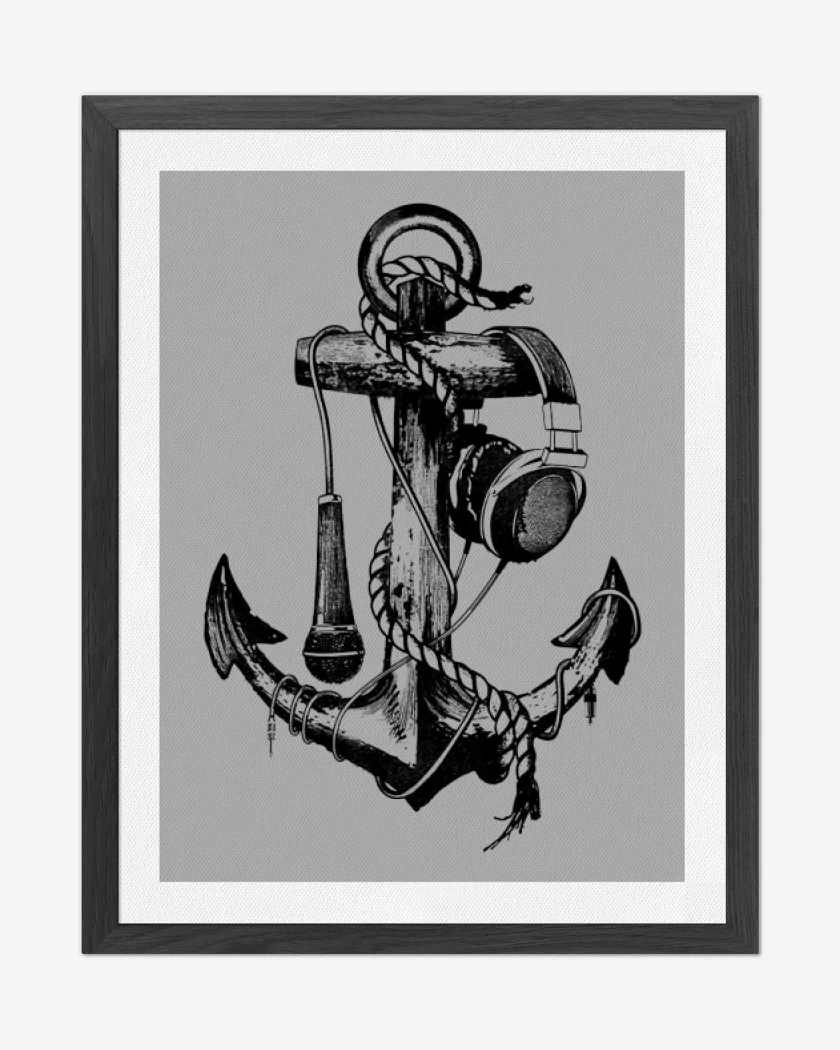 Cuadro decorativo Gris Melange de Ancla