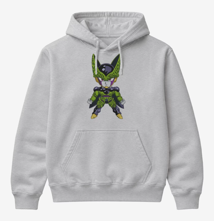Poleron Canguro básico Gris Melange de Cell 2