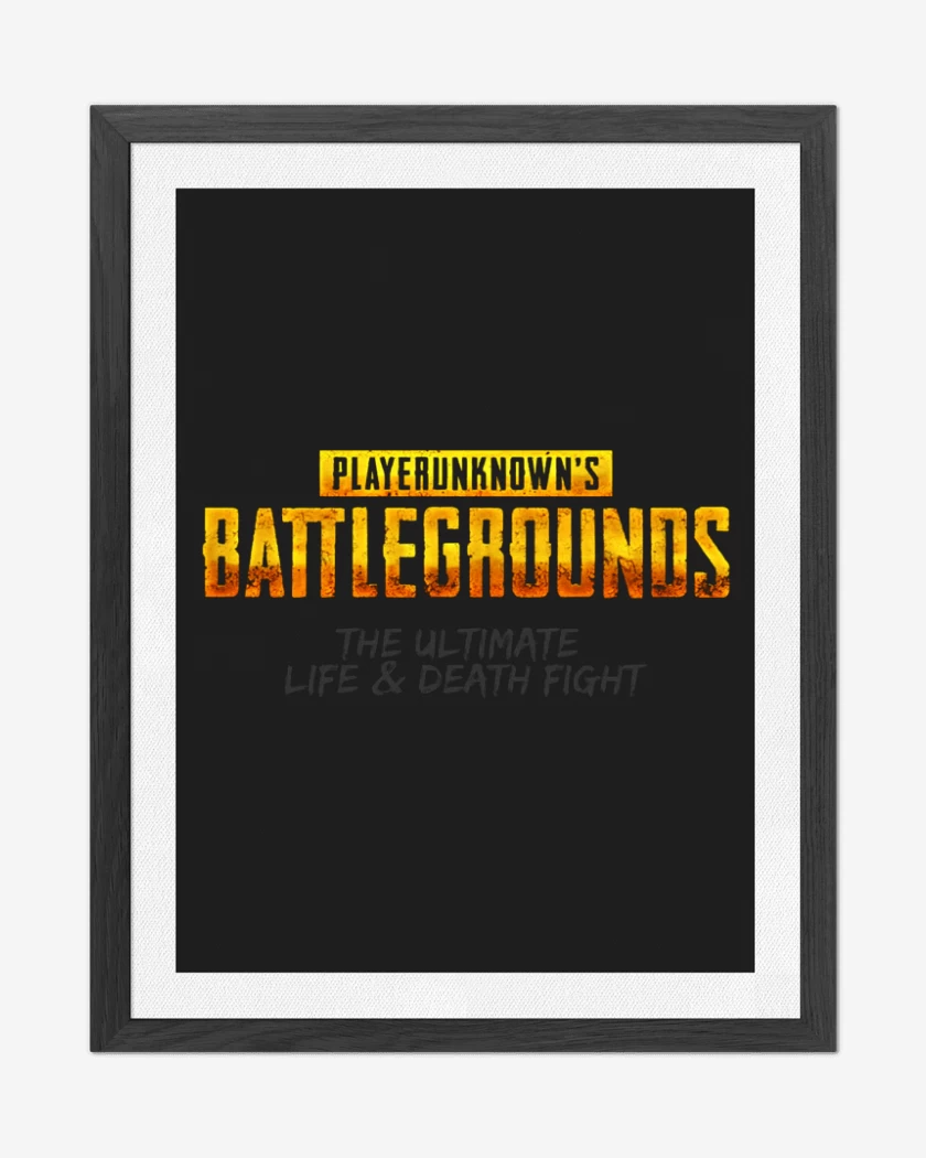 Cuadro decorativo Negro de PUBG