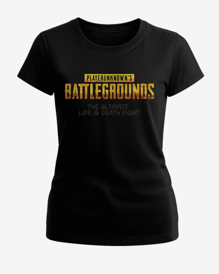 Polera de Mujer Negro de PUBG
