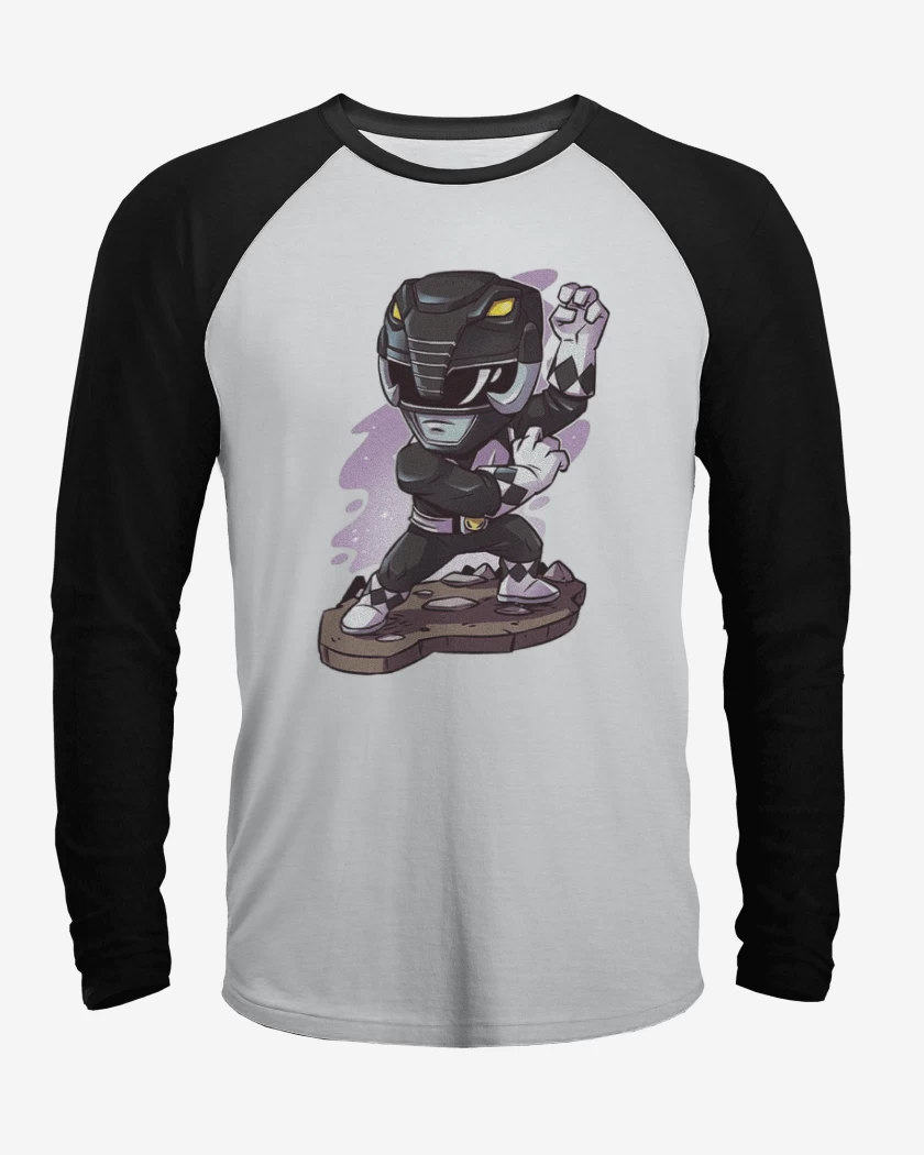 Polera Raglan Black ranger Chib