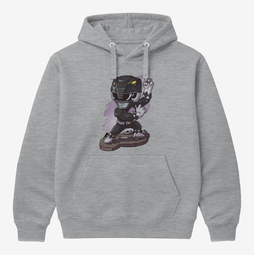 Polerón Canguro Gris Melange de Black ranger Chib