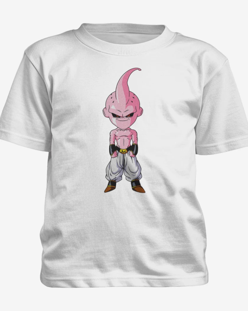 Polera de niño Blanco de Majin boo full color
