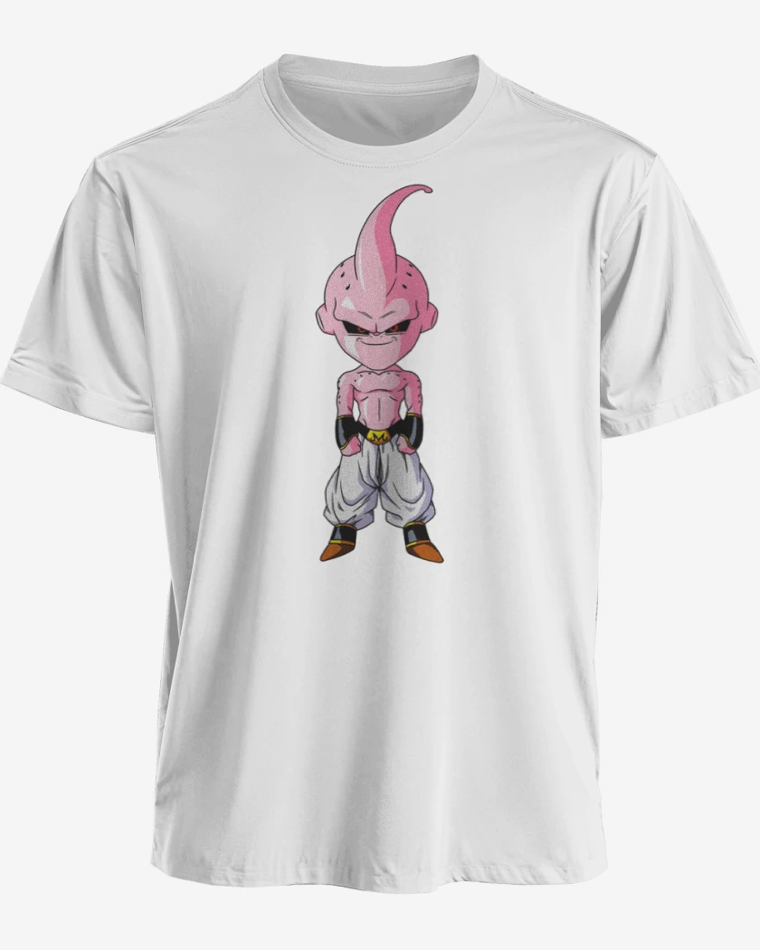 Polera premium Blanco de Majin boo full color
