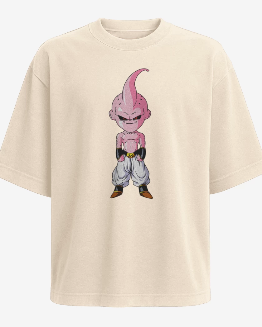 Polera Oversize Beige de Majin boo full color