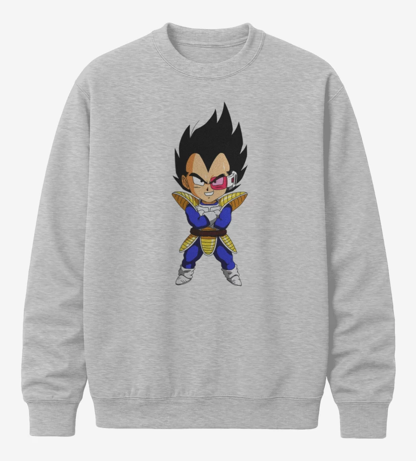 Poleron polo Gris Melange de Vegeta 2 