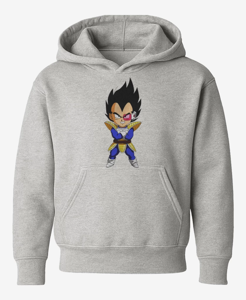 Poleron de niño Gris Melange de Vegeta 2 