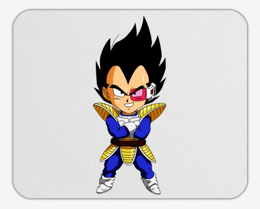 Mousepad Blanco de Vegeta 2 
