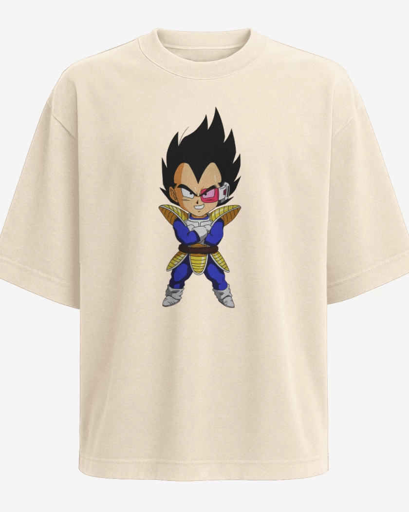 Polera Oversize Beige de Vegeta 2 