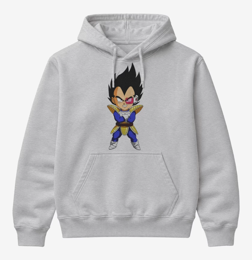 Poleron Canguro básico Gris Melange de Vegeta 2 