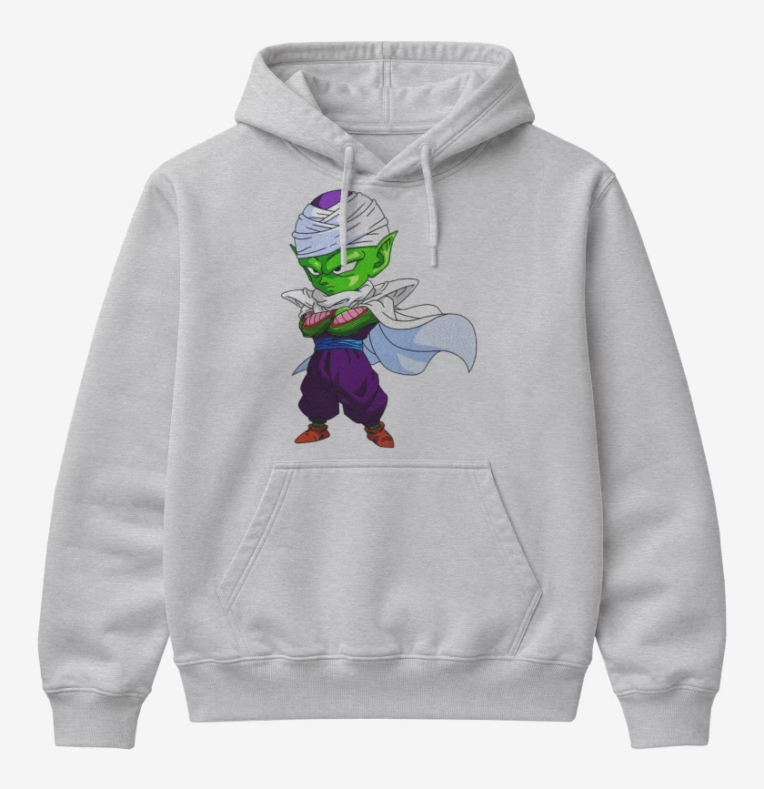 Poleron Canguro básico Gris Melange de Piccolo 2