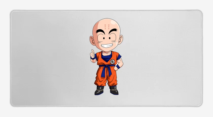 Mouse pad Gamer Blanco de Krilin