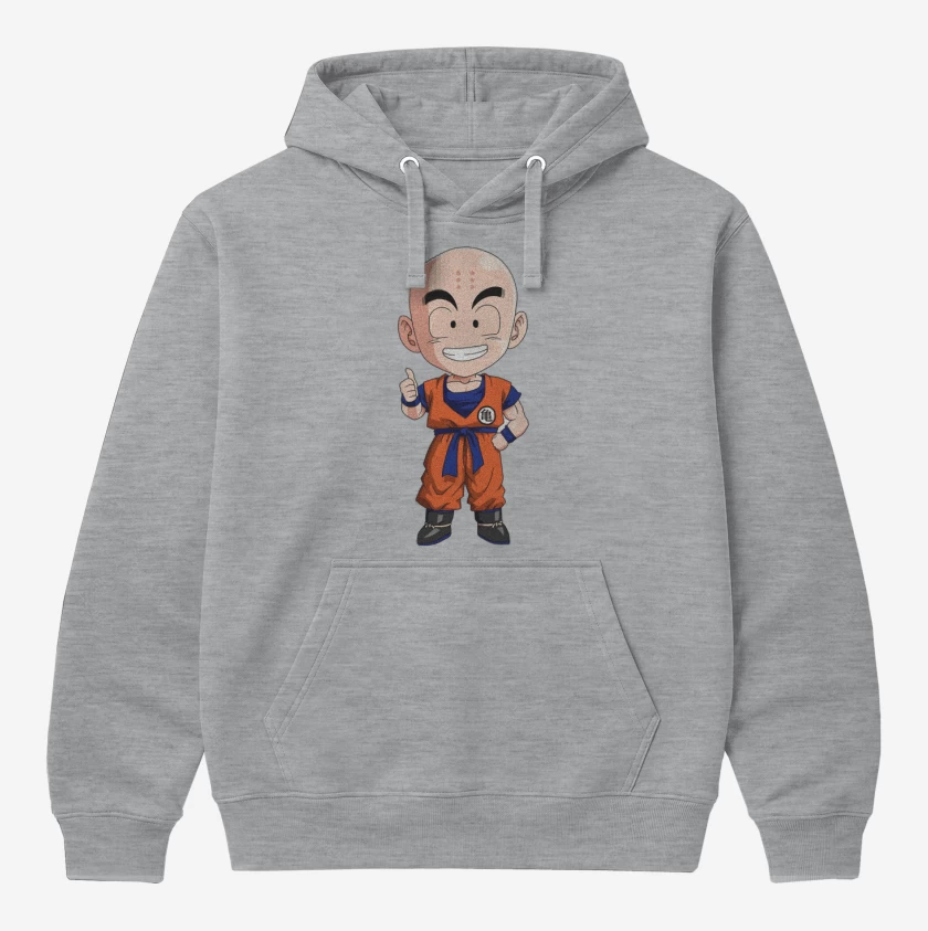 Polerón Canguro Gris Melange de Krilin