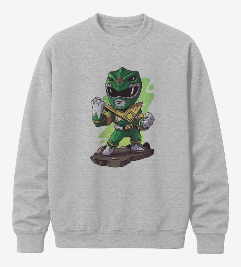 Poleron polo Gris Melange de Green ranger